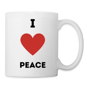 J’aime la paix - Mug blanc - blanc - Droite