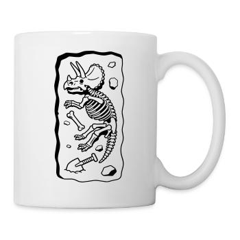 Os du tricératops - Mug blanc - blanc - Droite