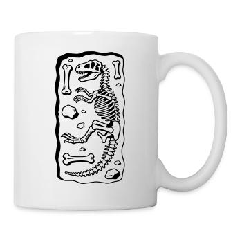T Rex Skeleton - Mug - white - Right