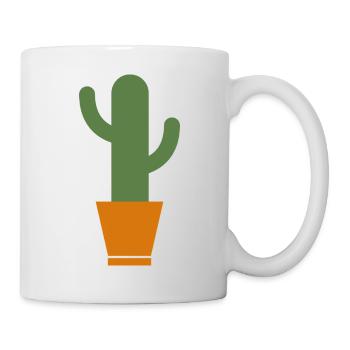 Kaktus - Tasse - Weiß - Rechts