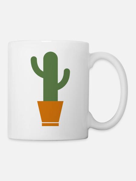 Kaktus - Tasse - Weiß