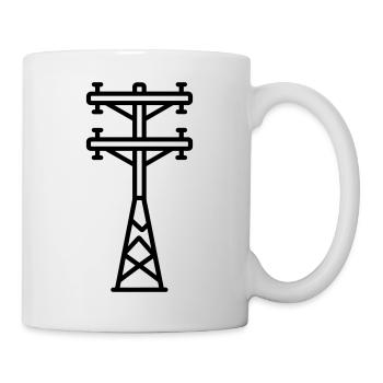 Strommast - Tasse - Weiß - Rechts