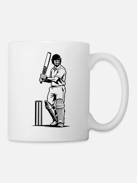 Cricketspieler - Tasse - Weiß