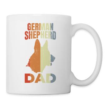 German Shepherd Father - Mug - white - Right