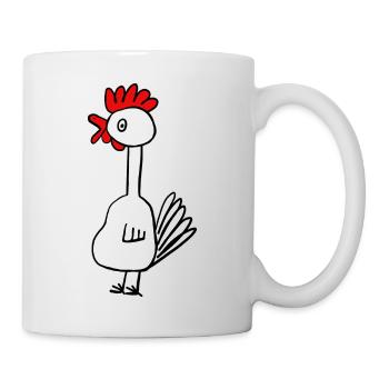 Les enfants poulets minimalistes - Mug blanc - blanc - Droite