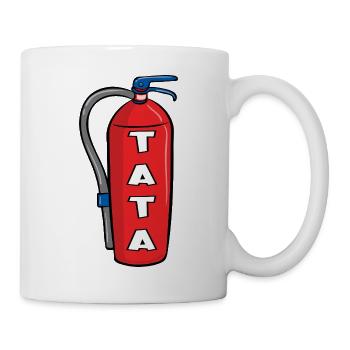 Firefighter dad - Mug - white - Right
