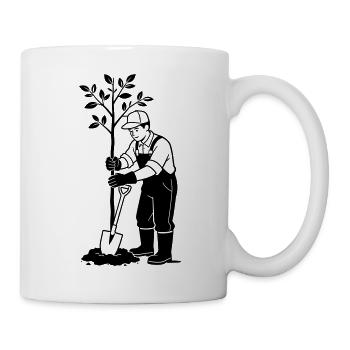 Gärtner - Tasse - Weiß - Rechts