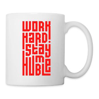 Work Hard Stay Humble - Mug - white - Right