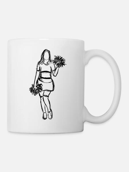 Cheerleaderin - Tasse - Weiß