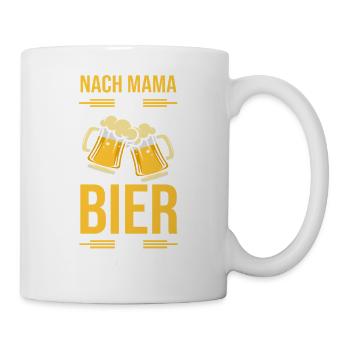 Bier Bierliebhaberin Mutter Mama - Tasse - Weiß - Rechts