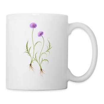 Meadow Flower Nature Illustration - Mug - white - Right