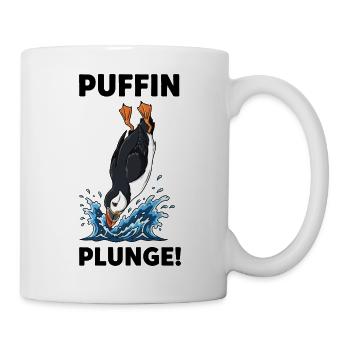 Atlantischer Papageientaucher Meerestauchtaucher - Tasse - Weiß - Rechts
