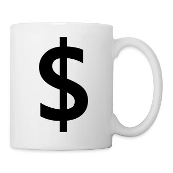 Dollar sign - Mug - white - Right