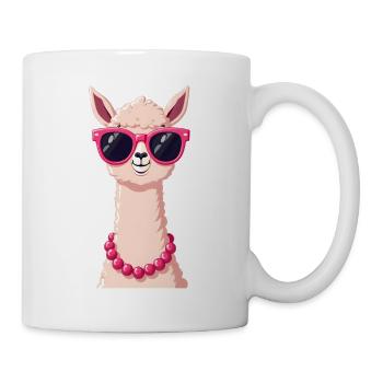 lama - Mug blanc - blanc - Droite
