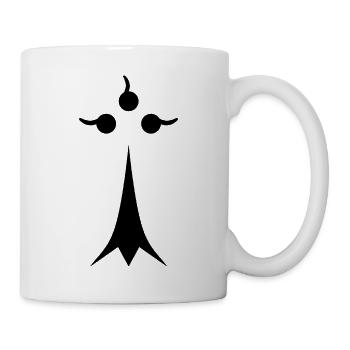 Black minimalist ermine - Mug - white - Right