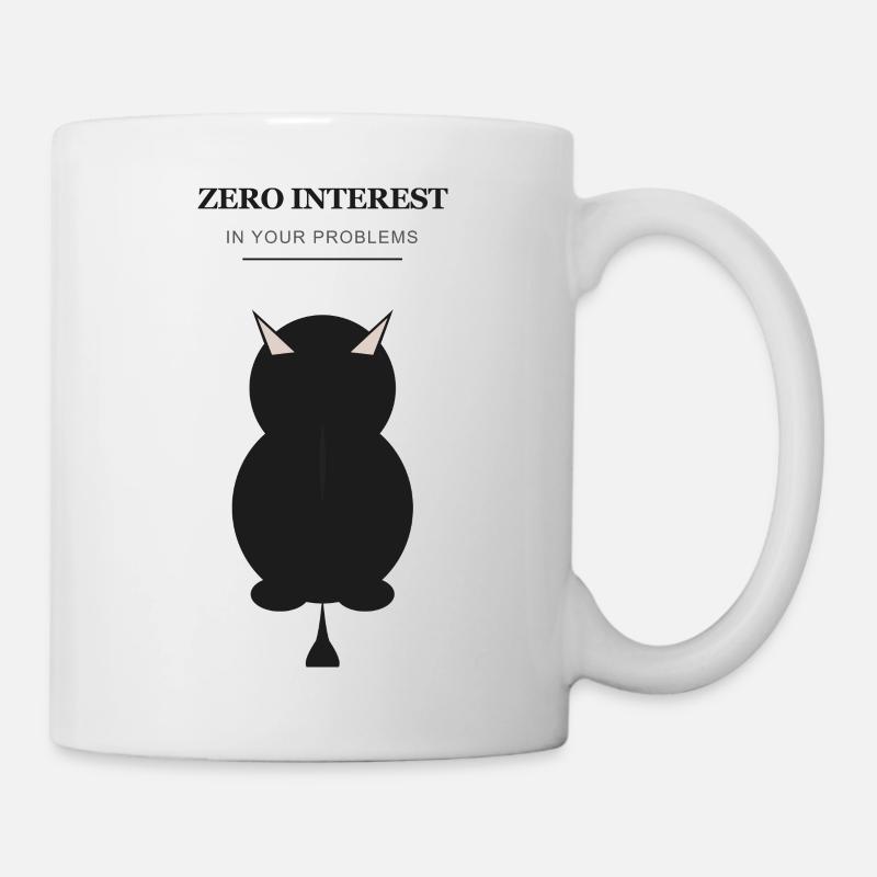 Silhouette du Démon Zéro Intérêt - Mug blanc - blanc