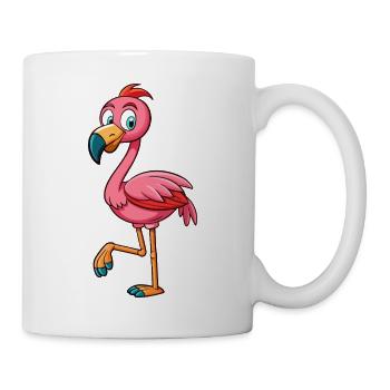 Flamingo - Tasse - Weiß - Rechts