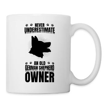 Never underestimate German Shepherd owner - Mug - white - Right
