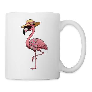Hawaiian Flamingo Lounge - Tasse - Weiß - Rechts