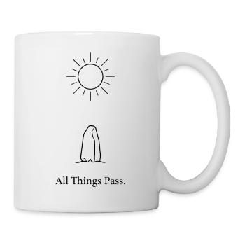 Alles geht vorbei - Tasse - Weiß - Rechts
