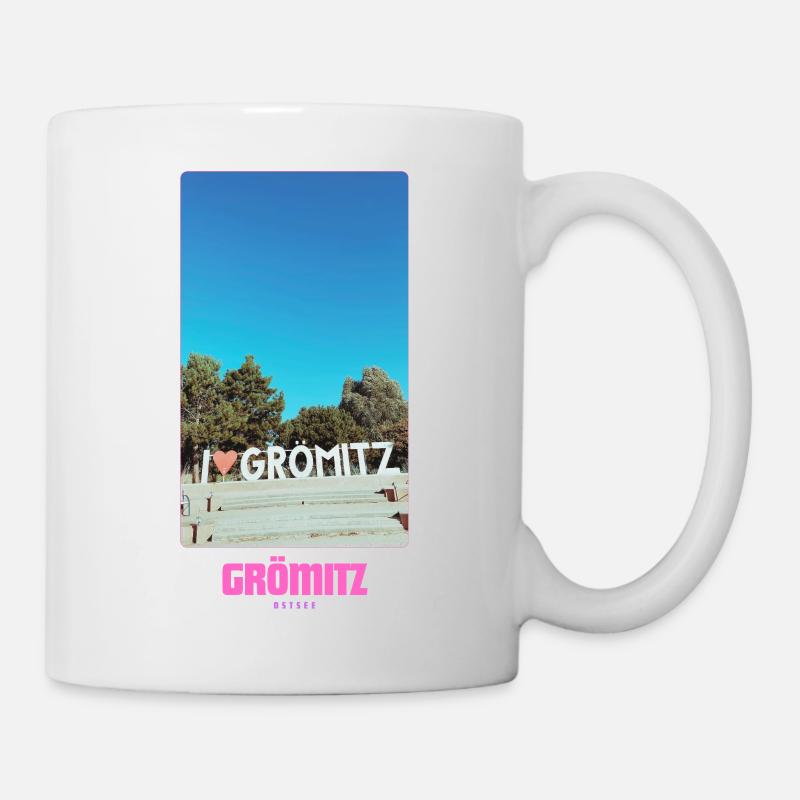 Grömitz _ Ostsee - Tasse - Weiß