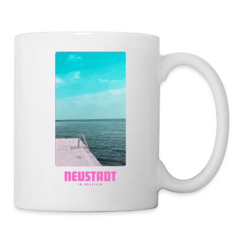 Neustadt in Holstein _ Ostsee  - Tasse - Weiß - Rechts