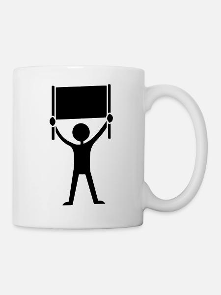 Botschaft Demonstration - Tasse - Weiß
