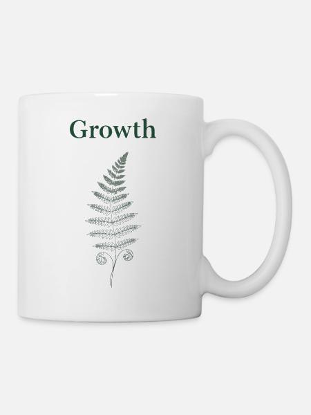 Growth Farn - Tasse - Weiß