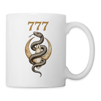 777 Kristallschlange - Tasse - Weiß - Rechts