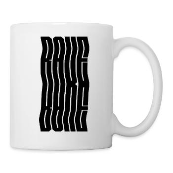 Rave music typography design - Mug - white - Right