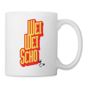 WeißWeinSchorle  - Tasse - Weiß - Rechts