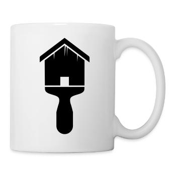 Motif du pinceau de la maison des peintres - Mug blanc - blanc - Droite