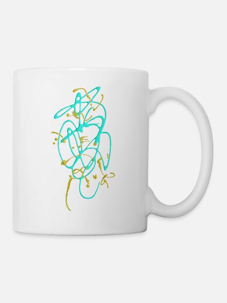 Abstrakt - Tasse - Weiß