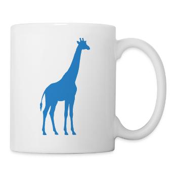 Giraffe Silhouette - Tasse - Weiß - Rechts