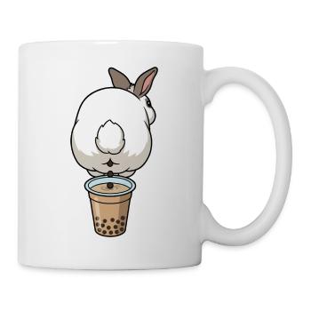 Bubble Tea Boba Drôle de Lapin mignon - Mug blanc - blanc - Droite