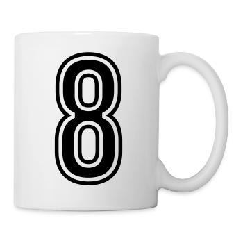8 Number Symbol - Mug - white - Right
