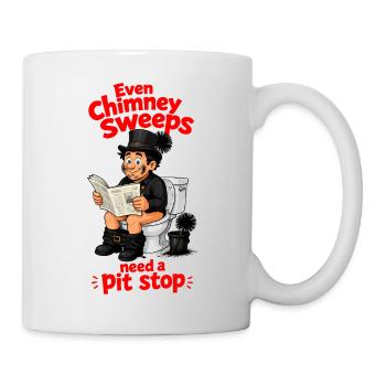 Brosse à chienée à arrêt de gouffre - Mug blanc - blanc - Droite