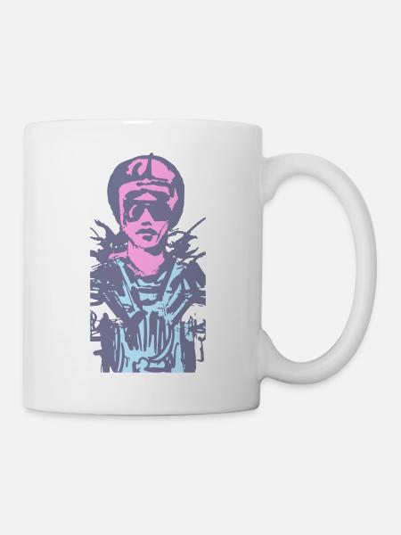 bikerlady - Mug - white