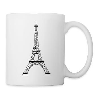 Eiffelturm - Tasse - Weiß - Rechts