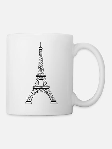 Eiffelturm - Tasse - Weiß