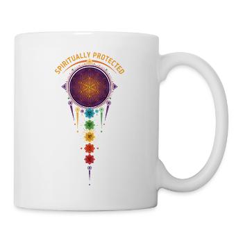 Spiritualität Heilige Geometrie Spirituell geschützt - Tasse - Weiß - Rechts