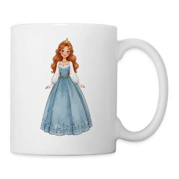 Prinzessin im Eiskristallkleid - Tasse - Weiß - Rechts