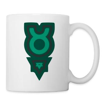 Zodiac Tribal Taurus and Earth - Mug - white - Right