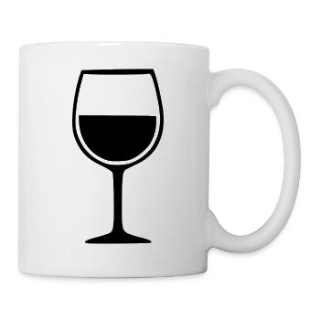 Wine Wine Glass Red Wine White Wine Gift - Mug - white - Right