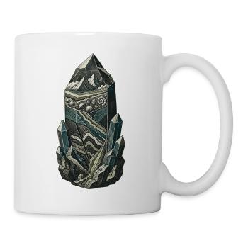 Geological Time Crystal Strata and Fossils - Mug - white - Right