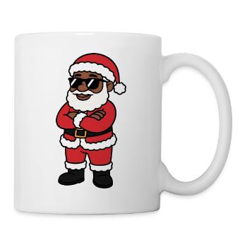 Cool Santa Claus in Dark Glasses - Mug - white - Right