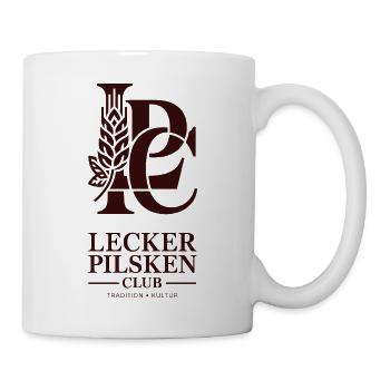 Bier Lecker Pilsken Club Ruhrpott Pils Bierchen - Tasse - Weiß - Rechts