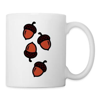 Eichel Comic Symbol - Tasse - Weiß - Rechts