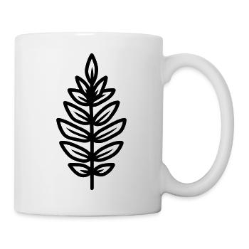 Farn - Tasse - Weiß - Rechts