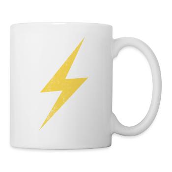 Blitzsymbol Energie Grafik - Tasse - Weiß - Rechts